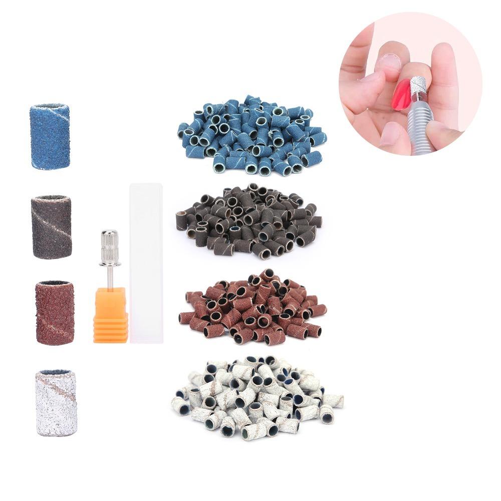 400pcs Fine Grit Nail Art Sanding Bands Manicure Sanding Bands Nail Grinding