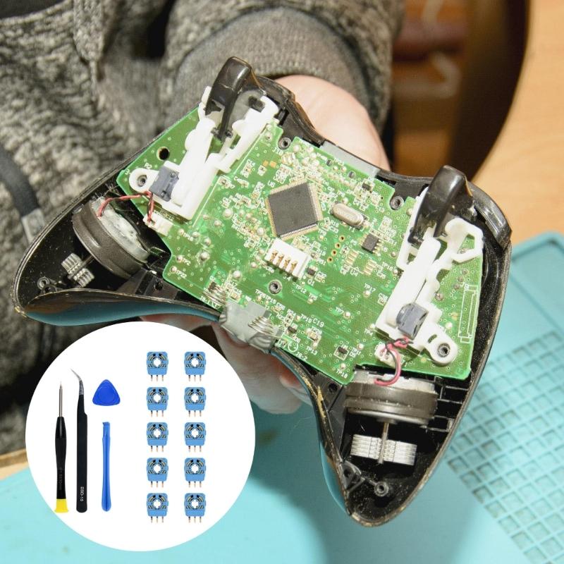 Joysticks Wireless Controller Drift Damaged Joystick Replacement 3D Analog Thumb Stick Module with Screwdriver