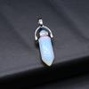 1Pc Natural Stone Hexagonal Cone Pendant, Reiki Healing Crystals Agate Gems Charms for DIY Women Men Necklace Jewelry Accessories, Extremely Cheap