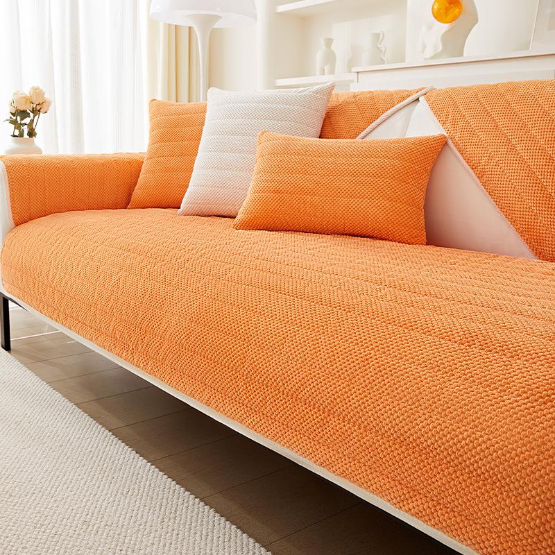 

Вельветовая подушка для дивана на осень и зиму, простой современный толстый плюшевый чехол для дивана, зимний теплый чехол на спинку, тканевое полотенце 110*210