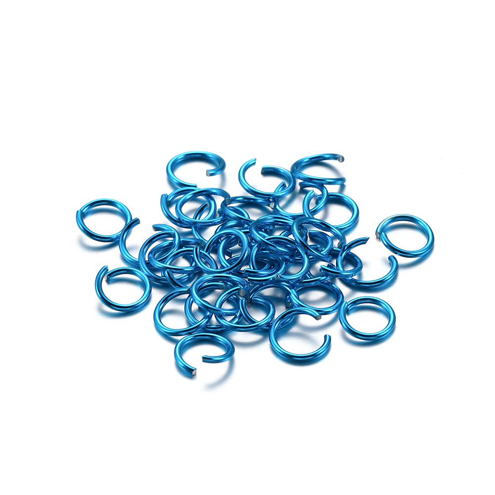 300Pcs/Lot 6 8 10 Mm Metal Colorful Open Jump Rings Split Rings Jump Rings Connectors For DIY Jewelry Making Findings Supplies