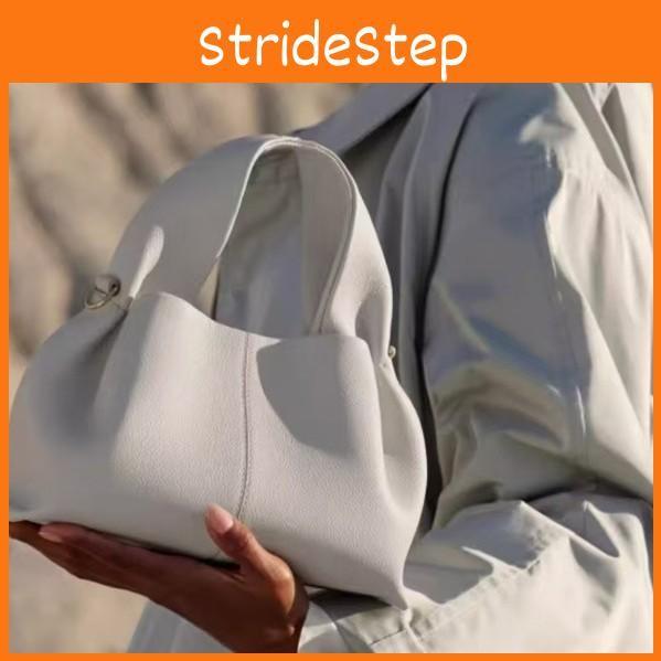 Simple Solid Color Cloud Shaped Pu Leather Women Casual Shoulder Bag For Daily