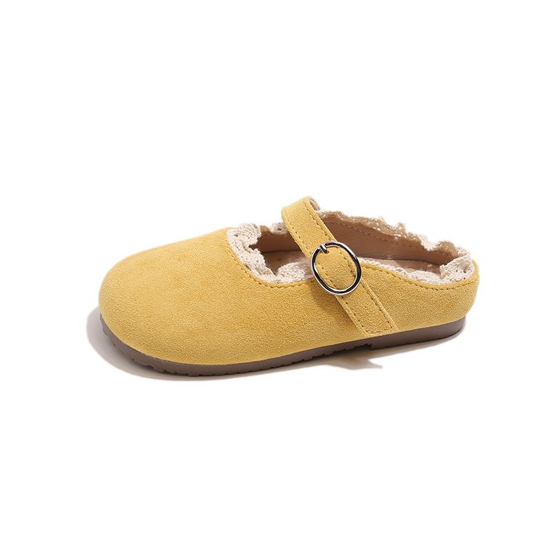 

Girls Slippers Non-slip Soft Sole Kids Sandals Candy Color Ins Trendy 2025 Summer New Children Casual Shoes Princess Outdoors 23 жёлтый