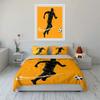 "Soccer Training Three-Piece Set" Multiple sizes kid's and adults' bedroom Exquisite 3PC bedding set gift