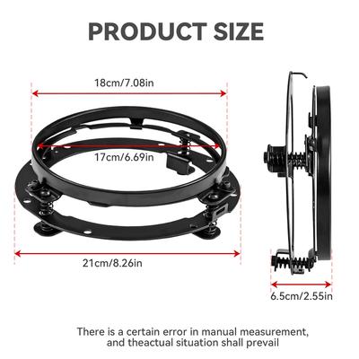 7 Zoll Motorrad LED Scheinwerfer Montagehalterung Runder Ring Scheinwerferhalter Lampenhalter Halterungen Für Harley Wrangler