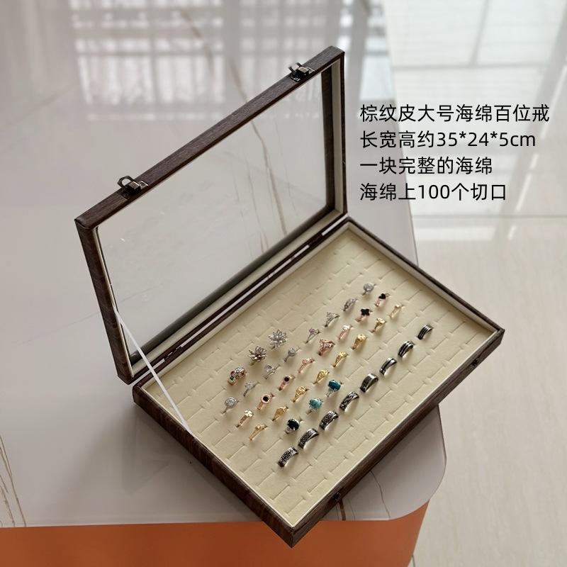 Stud Earrings Display Box, Jewelry Box, Large-capacity Display Rack, New Wide Ring, Earphone, 100-position Box Hole Storage.