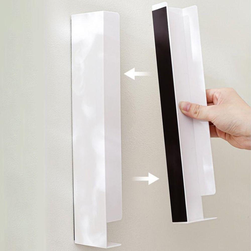 Plastic Magnetic Pocket Tissue Storage Box Adjustable Wall Mounted Mini Napkin Storage Box Large Capacity Space Saving