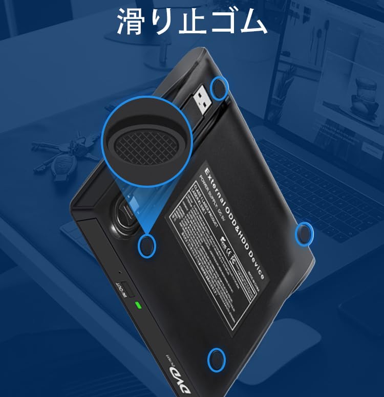Neues Modell Tragbares KIMOCA Externes DVD Ultra Leise Hoch USB Dual Externes CD Lesen CD Extern Externes DVD Optisches Externes DVD Mac Windows Windows 11