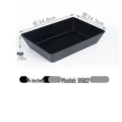 Kemeirite Melaminowa Imitacja Porcelany Talerz do Prezentacji Jedzenia