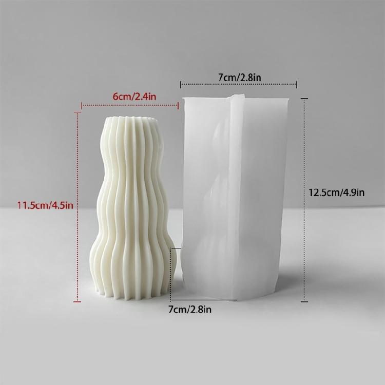 Beautiful Striped Candles Crafting Mold Handmade Aromatherapy Candle Resin Mold
