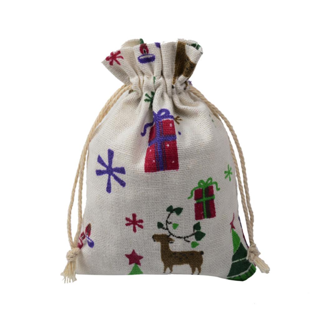 10piece Wedding Favor Drawstring Bags Storage For Party Candy Printed Gift Bags Packaging Bags