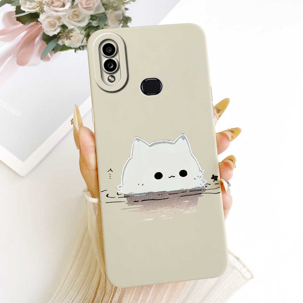 Casing For Samsung Galaxy A10s Cute Cat Pattern Shockproof Back Cover Silicone Phone Case For Samsung A10 s A 10s A10s Soft Case