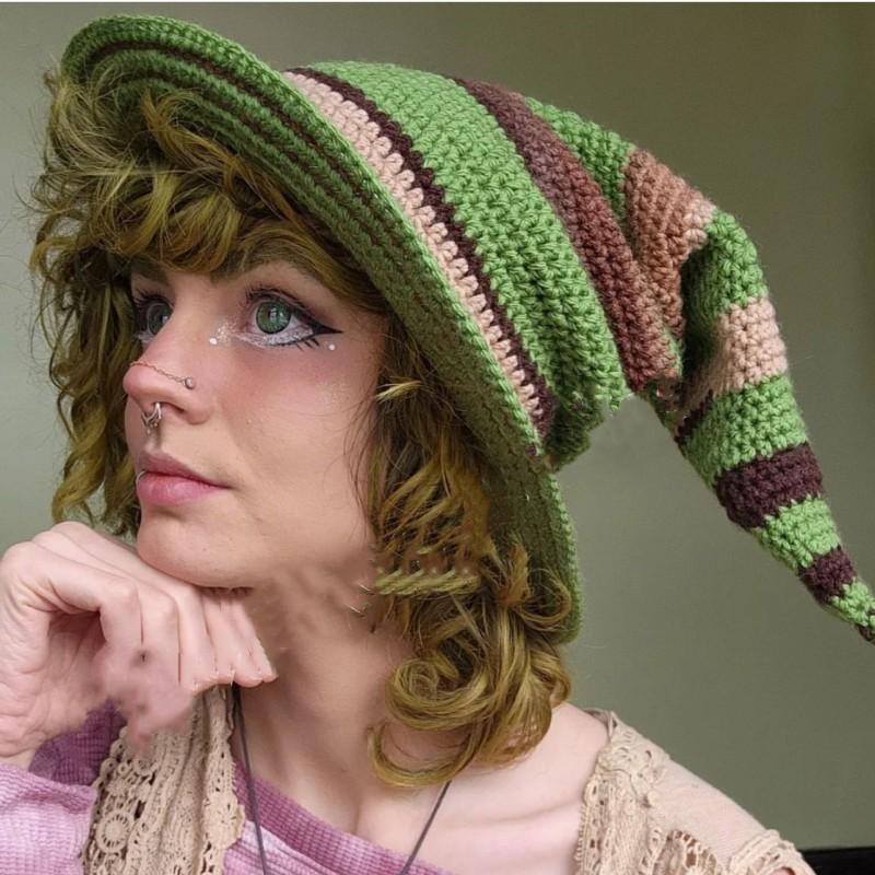 New Style Fisherman Hat for Girls, Handmade Dotted Stage Hat, British Men's Outdoor Sun Protection Hat