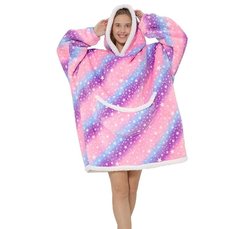 Cartoon Lunch Break Blanket Avocado Cold Suit New Lazy Suit Hooded Sweater Blanket Warm Tv Blanket