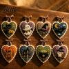 Creative Needlepoint Project Pendant Craft DIY Hand Sewing Kit Felt Heart Stitched Christmas Supplies Animal