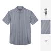 Men's Vertical Stripe Jacquard Short Sleeve Shirt