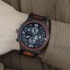 Men's Fashionable Large Dial Wooden Quartz Watch