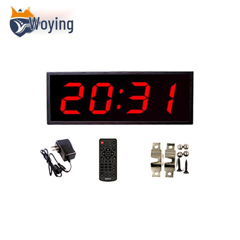 Woyying LED Countdown Timer with Digital Clock 4-Digit
