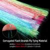 4packs Pearl Flash Tinsel Mylar Flashabou Tinsel Nymphs Streamer Saltwater Fishing Fly Tying Material Fishing Accessories