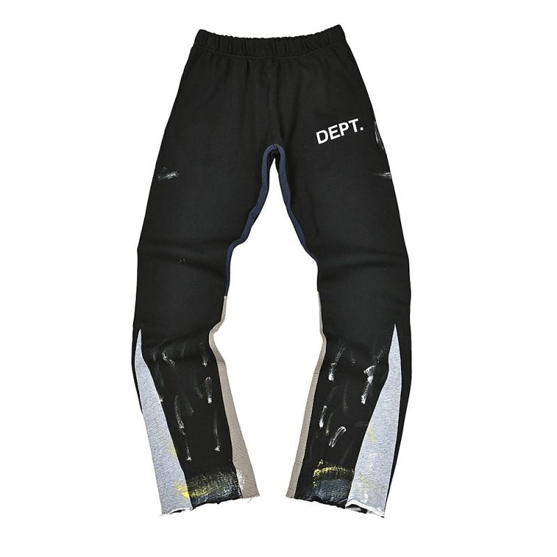 Dipartimento Galleria. Pantaloni a zampa Patchwork in Denim Unisex Jeans Casual Streetwear