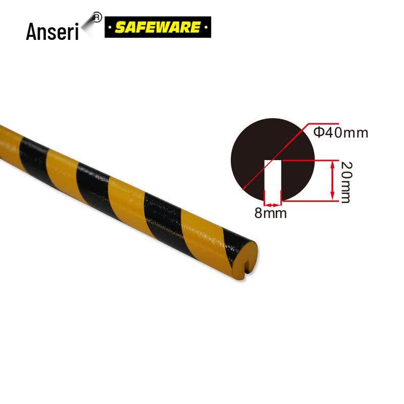 Ansairui Industrial Yellow-Black Foam Warning Strip