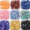 10-50Pcs Resin Round Beads for DIY Jewelry Making, Gradient Fine Glitter Gold Powder
