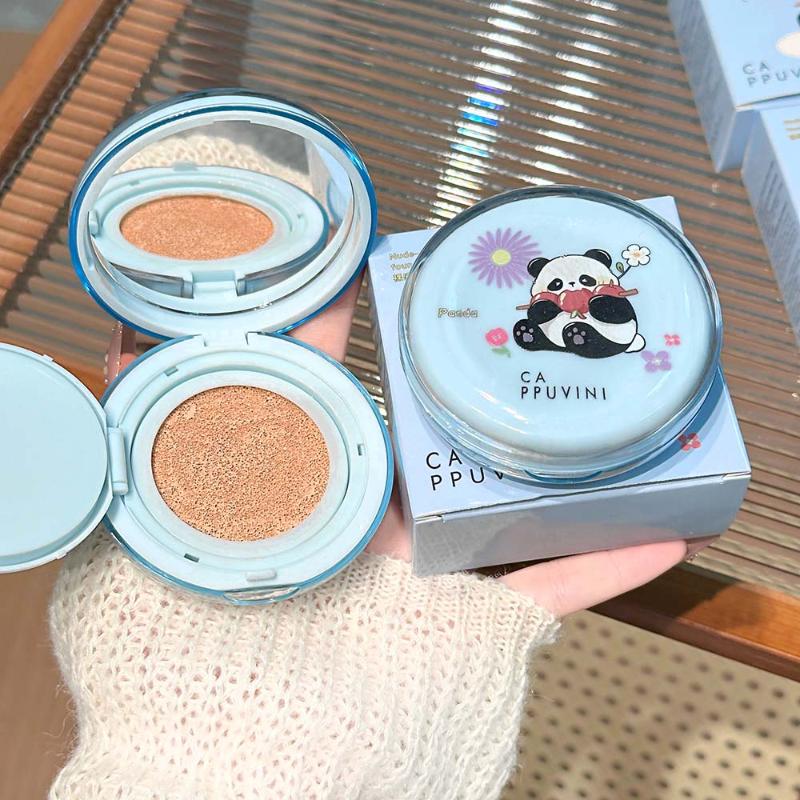 Cappuvini Matte Silky Moisturizing Concealer Air Cushion Natural Makeup Holding Water Resistant Cream Cushion Skin Foundation