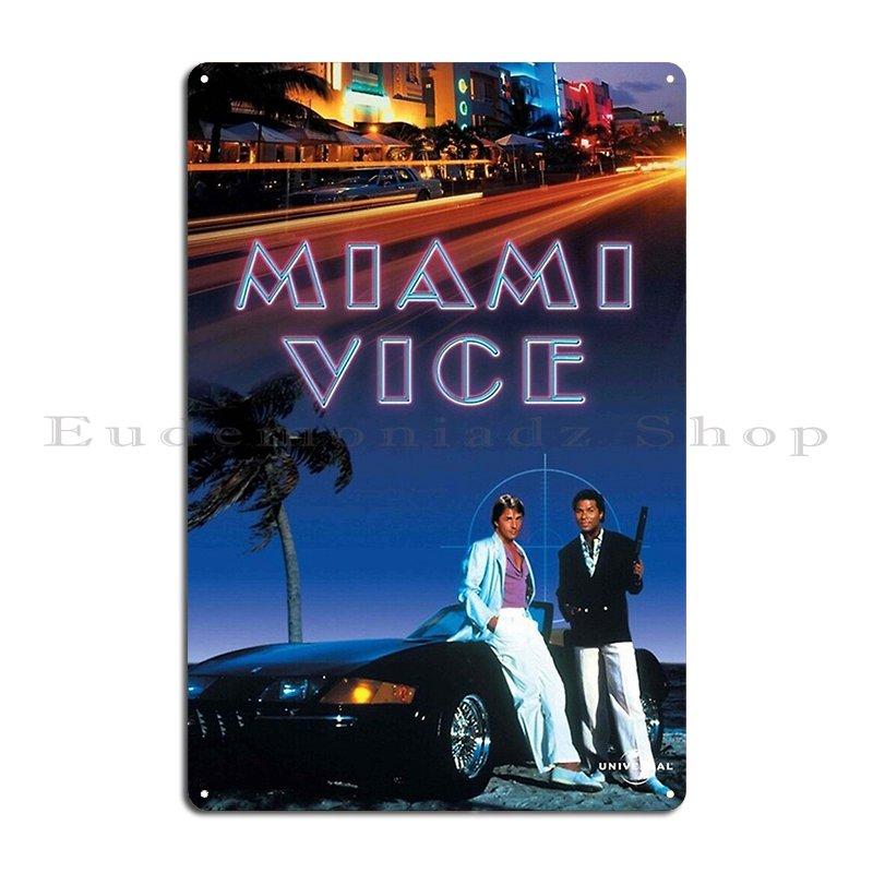 

Miami Vice 2006 Metal Plaque Club Club Wall Decor Create Cinema Tin Sign Poster 20x30cm（7.8x11.8inch）