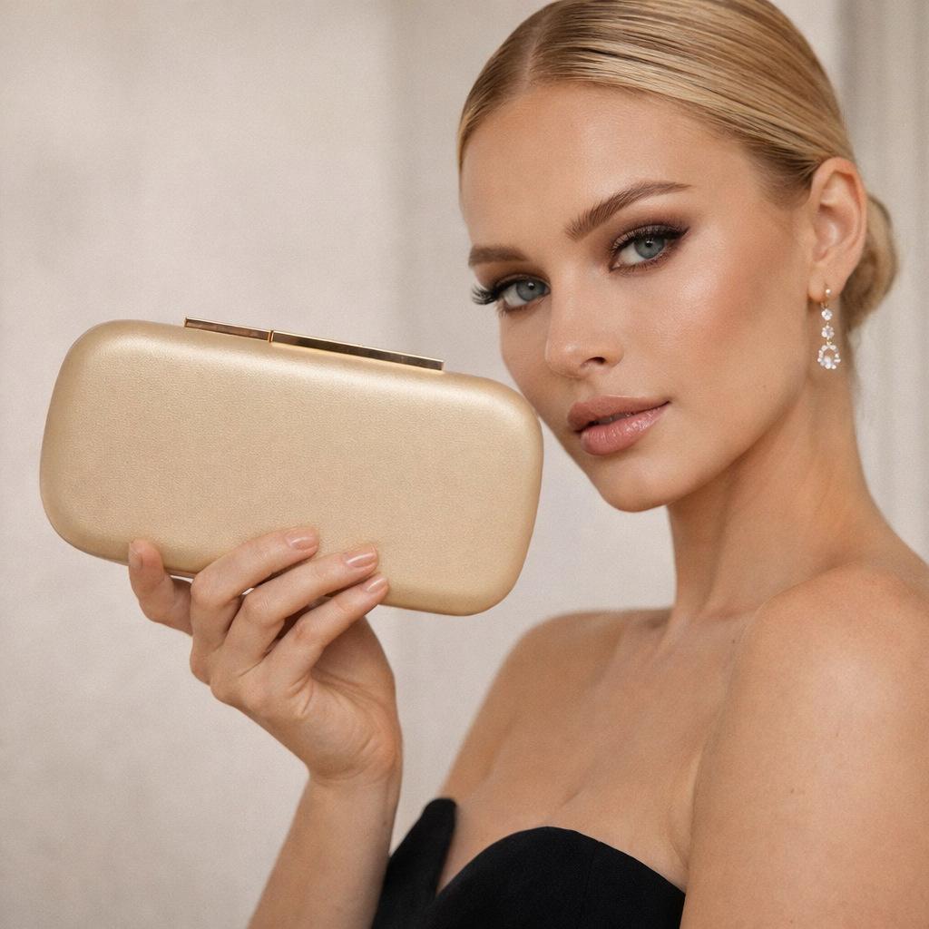 

Pu Gold Styling Bag Shoulder Crossbody Fashion Personality Celebrity Dinner золотой