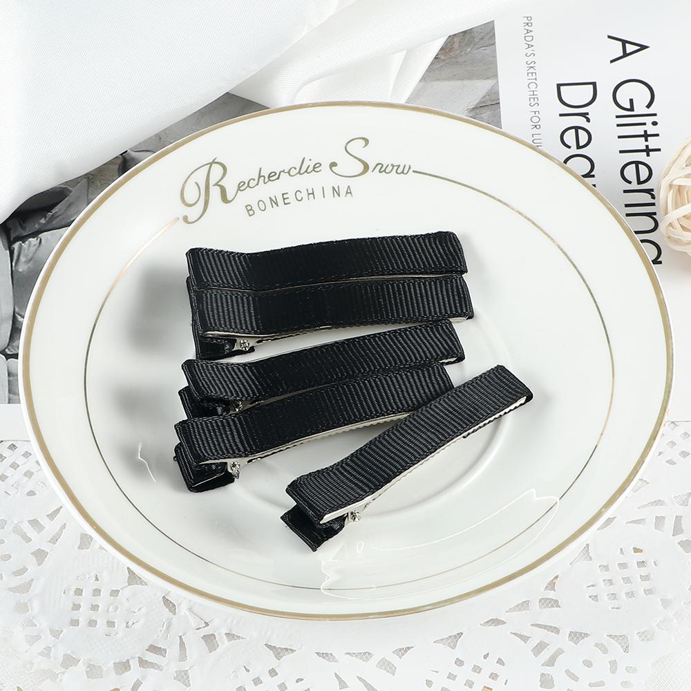 

24PCS 6cm Ribbon Covered Metal Hair Clips Basic Simple Hairpins DIY Jewelry Handmade Girls Kids Hair Accessories Gifts 24PCS