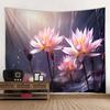 Beautiful Lotus Tapestry, Dreamy Landscape, Wall Hanging Cloth, Hippie Home Wall Art Decoration, Office And Living Room Tapestry