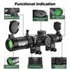1-5X24 Tactical Optical Scope Red and Green Illuminated Reticle Hunting Scopes Compact Scope Sight