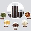 Press Type Coffee Bean Storage Jar Manual Tea Storage Container  Whole Grains Storage