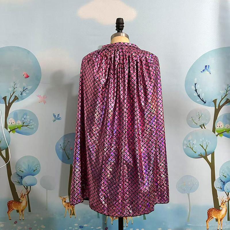 

Game Theme Childrens Metallic Fabric Capeless Mermaid Costume For Stage Performances 60cm