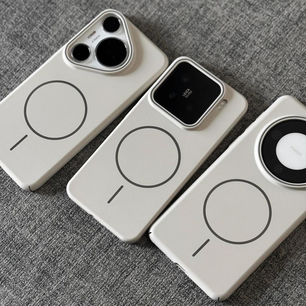 Premium Rock Sensing White Magsafe Magnetic Wireless Charging Suitable for Xiaomi Mi 11 Mobile Phone Case 11 Skin Sensing Micro Scrub