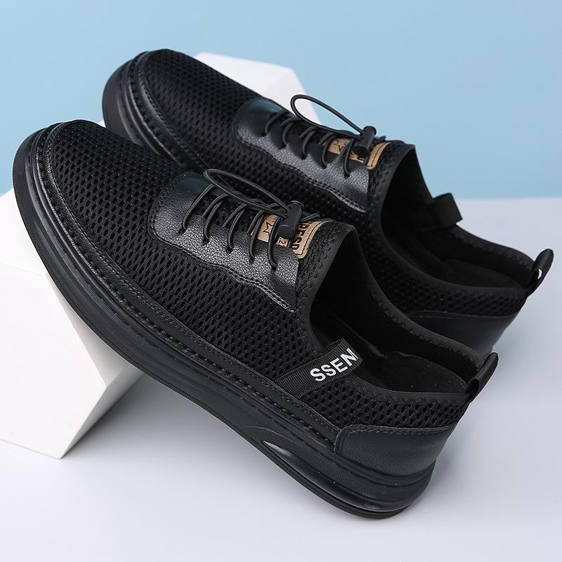 New men's shoes summer casual shoes one-pedal mesh breathable mesh fly-woven men's running sneakers