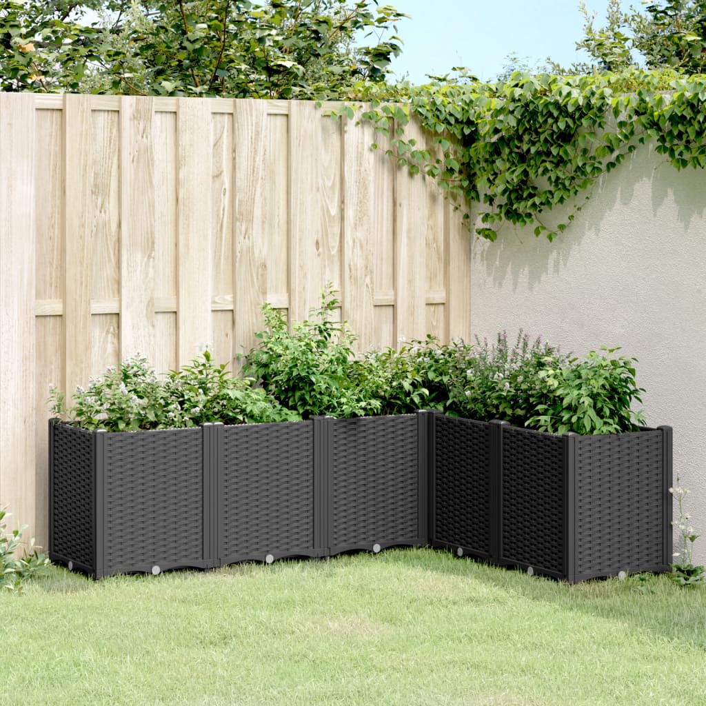 Planter Box Black 160x120x53 cm PP