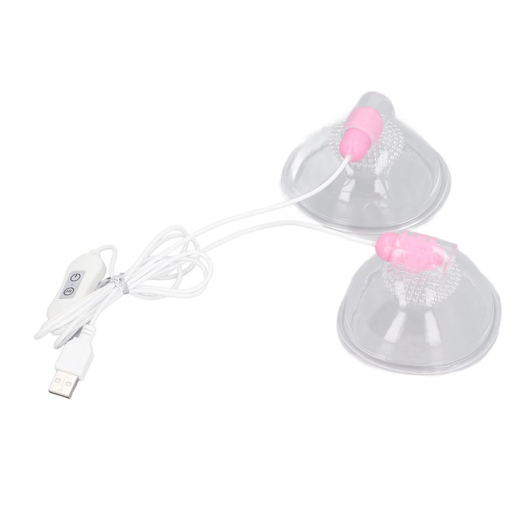 Elektrisk brystmassasjeapparat Vibrasjon Juster Styrke Fremme Sirkulasjon Brystmassasjemaskin USB-plugg