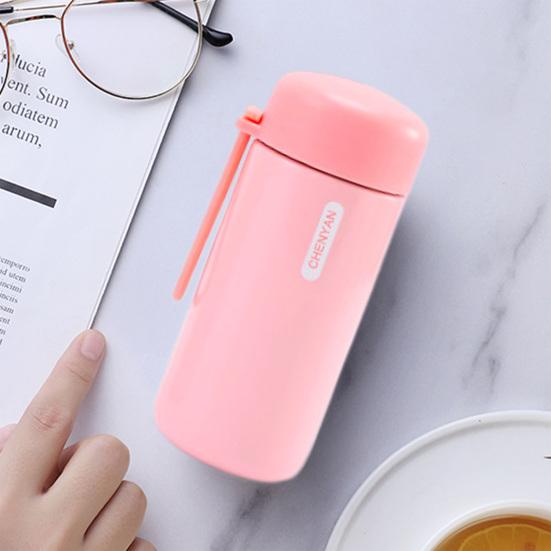 150ML Stainless Bottle Steel Insulated Vacuum Water Cup Leakproof Mini Flask with Lanyard
