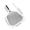 Stainless Steel Rectangular Pizza Shovel with Foldable Handle Pizza Turning Shovel Non-Stick Multi-function for Baking