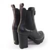 Great LOUIS VUITTON short boots Monogram leather black leather Women 35 Used