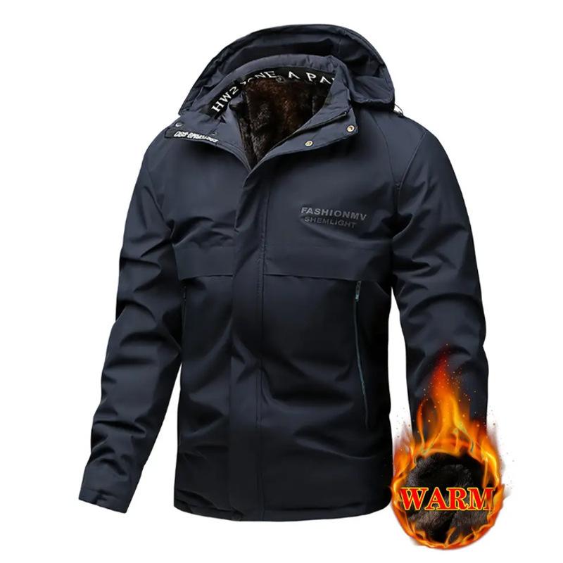 

2025 fleece thickened jacket jacket winter new padded jacket warm plus-size trendy cotton clothes 5XL синій