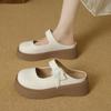 In the evening, the thick-soled super fire pedal Mary Jane bag head half slippers women's summer wear 2025 new popular cool slippers