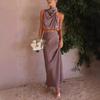 Women's New Spring and Summer Satin Multi-colour Slimming Leisure Two-piece Suit