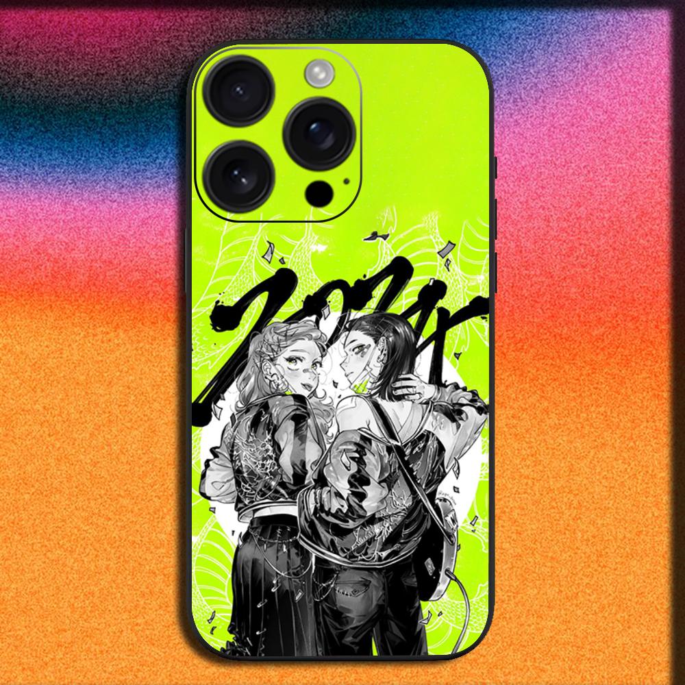 The Green Yuri Guy KiniOto Manga Phone Case For iPhone 16,15,14,13,12,11,Pro,XS,Max,XR,Plus,E,Mini Soft Black Cover