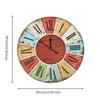 Wooden Wall Clock Quiet Timepiece Cordless for Interior Decoration, Guesthouse