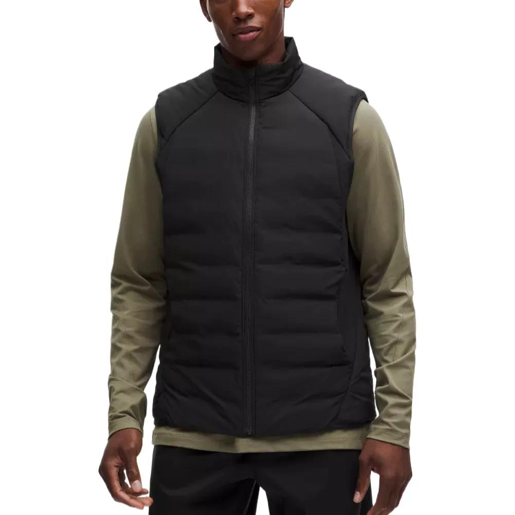 Lululemon Down Vests Men's Stand Collar Moderate Other (Unisex) Down Vests LM4AXDS | Cypress Forest