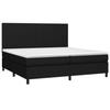 VidaXL Slat Bed Base with Mattress, Upholstered Bed with Headboard, Double Bed, Adult Bedroom Bed, Modern, 3141643