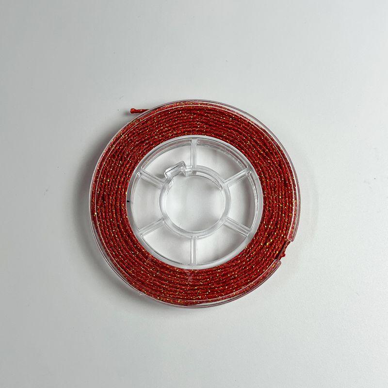 

2/4/6/9/12 Strand Sprinkle Gold Thread Handmade Braid Rope Thread Gold Red Thread Woven Carrying Strap Magic Color Thread Gold Thread Red Rope Thread 9 strands of gold-sprinkled wire