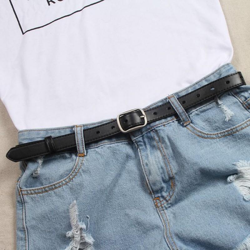 Contemporary Black Womens Pants With Stylish Buckle And Belt For Chic Effortless